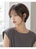 20代30代 前下がりショート 小顔 メテオカラー