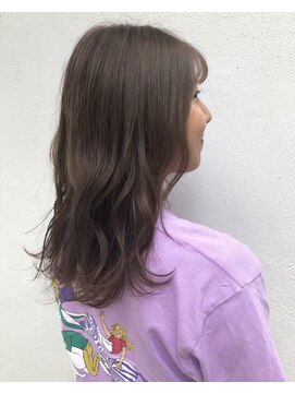 モルニ(MORNI) モカブラウン_マロンベージュ Aラインボブ かきあげ