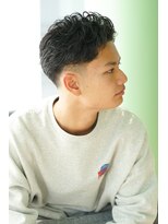 にもう&nbsp;ニュアンスパーマかき上げオールバックワイルドアップバング３