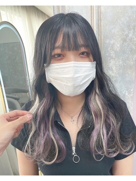 ガルボ ヘアー(garbo hair) #ガルボ#ハイトーン#インナーエクステ#ブリーチなしカラー