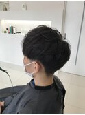 簡単パーマヘア