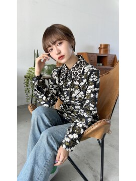 ムード カナザワ(mood kanazawa) ハンサムショート×ワイドバング