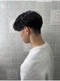 前下がりセンターパート