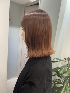 トゥーリ 薬院店(tuuli) tuuli miyu オレンジボブ/オレンジカラー/切りっぱなしボブ