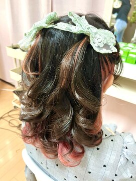 ジェネータ 新横浜店(GENETA) くるくるハーフツイン【ヘアセット/新横浜】