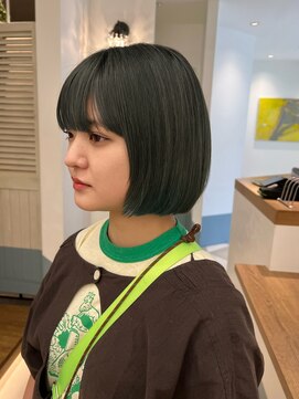 ローネス ギンザ(LONESS ginza) 艶感グリーンベージュ<銀座/ハイトーン/赤味除去/ブリーチ>