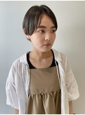 センター分けショート