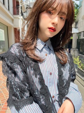 メーヴェ(Mowen) mowen サイドレイヤーxゆるふわロングxラフウェーブ