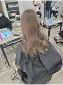 ヘルシーロング美髪ミルクティーベージュケアカラー練馬所沢