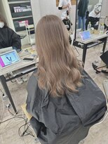アジールヘア 所沢プロペ通り店(agir hair)&nbsp;ヘルシーロング美髪ミルクティーベージュケアカラー練馬所沢