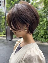 ラフ 立川(Laff)&nbsp;ショートヘアショートボブ白髪ぼかしハイライトカラーボブ