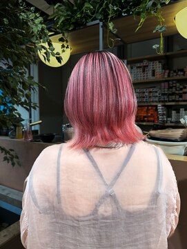 ジルバイジゼル(JILL by GiseL) Y/ピンク×ブラックアンブレラ