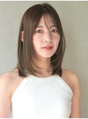 うる艶髪ナチュラルカール前髪愛されイメチェンサイドバング