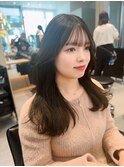 ナチュラル韓国ヘアに柔らかこっくりカラーショコラブラウン
