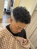 メンズカット＋パーマ＋シェービング【マッサージ＋パック付】￥9500