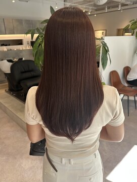 マルフェ 天王寺(marfe) 【marfe】艶髪ブラウン＿ルージュブラウン＿髪質改善カラー