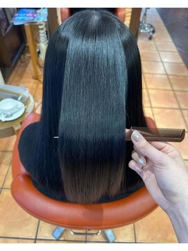 ダアッカ(da acca) ブルーブラック/ブルーカラー/寒色系カラー/ストレートロング