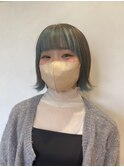 フェイスフレーミング×水色が可愛い！【高岩美季】