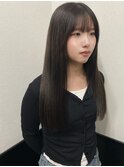 【ダークグレージュ/ケアブリーチ/暗髪透明感カラー】