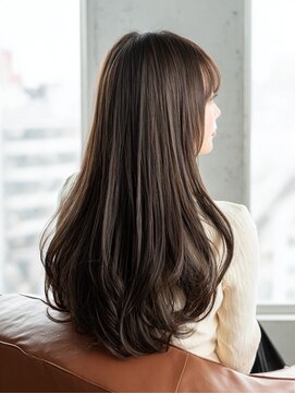 アシャ ヘアー ソリューション 神戸店(asha hair solution) イメチェン/ピンクベージュ/アンブレラカラー/前髪/摂津本山