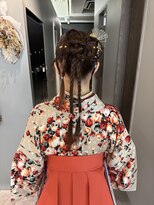 ポノ(po_no) タイトツインリボンヘアリボンアレンジ卒業式袴着付けヘアセット