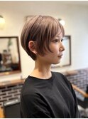 大人可愛い丸みショート