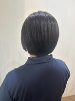 ココカラヘアー ニコ(cococara hair nico)&nbsp;ショートボブ/丸みショート/アッシュグレー