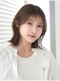 ふんわりボリュームの分け目レスショート＊
