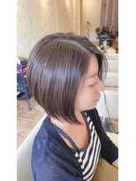 ヘアメイク クリア(hair make clear)&nbsp;前下がり×グレージュ