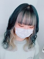 ミルクティー(Milk TEA)&nbsp;moss green×white blond