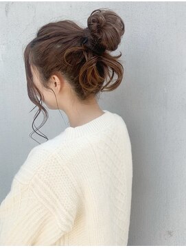 ヘックヘアー(hec hair) ゆるふわおだんごhair