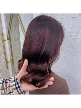 オーロ 池田店(ORO) 韓国風ゆるふわチェリーピンク外ハネセミディ☆