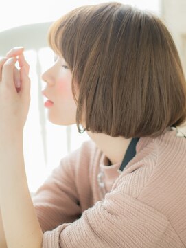 モッズ ヘア 福岡姪浜店(mod's hair) *mod's姪浜*…ミルクティーアッシュフレンチガーリーミニボブf