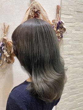 オラ ボーテ(Aura Beaute) 『AuraBeaute 京都』バレイヤージュ イルミナカラー アッシュ