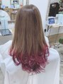 ロッソ ヘアアンドスパ 獨協大学前店(Rosso Hair&SPA) ピンク×バイオレットのグラデーションカラー♪