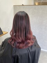 ワク 岡崎店(waku)&nbsp;ピンクベージュ×バレイヤージュ