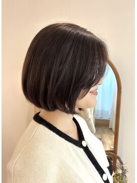 アンド ラ ブランシュ(&.La Blanche) 黒髪カタログ/グレーベージュ/前髪パーマ/アッシュカラー