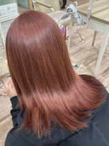 モリオフロムロンドン 大宮店(morio from London)&nbsp;【ケアブリーチ×オレンジピンク】