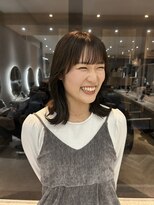 ジーナ 福岡天神(Zina) 《zina福岡天神》韓国風顔まわりカット 髪質改善カラー