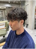 波巻きパーマ マッシュパーマ 刈り上げマッシュ 新宿