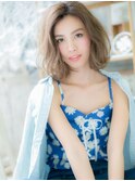 小顔抜け感くせ毛風ニュアンスエアリーボブh3上尾20代30代40代