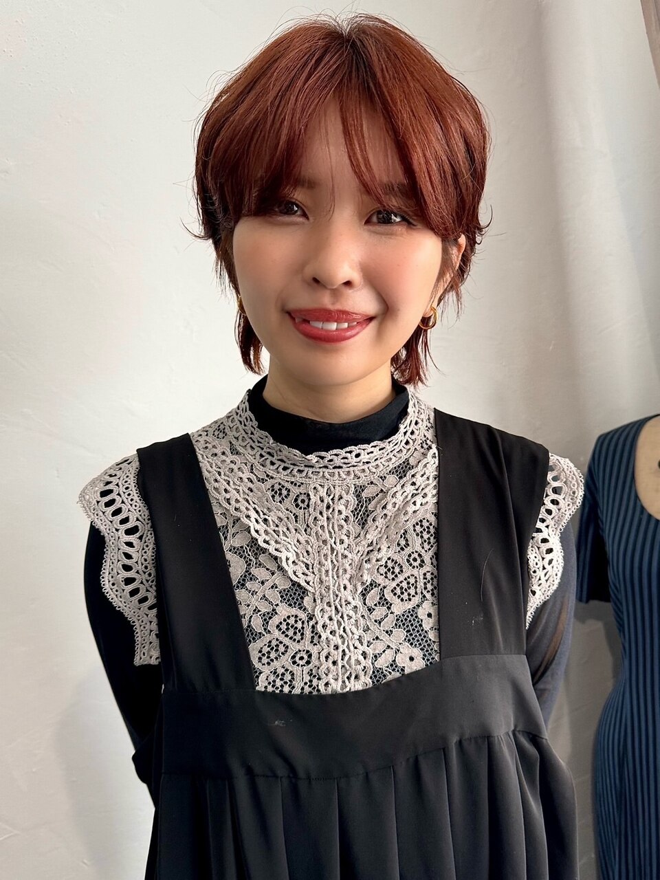 ソフトウルフ/ウェーブショート/ディープレッド：L208440490｜ナービス