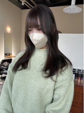 アワイ(awai) 透明感!くすみブラウンロングヘア