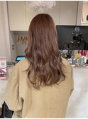 マロングレージュ ブリーチカラー ミディアム sn