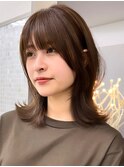 レイヤーカット/小顔カット/くびれヘア/ウエットヘア/髪質改善