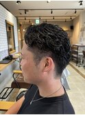 【EIGHT上尾】お客様スタイル_デザインカラー_メンズパーマ
