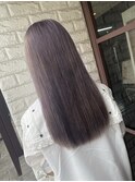 ロング×ラベンダーグレージュ