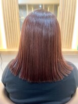 アトレ 南堀江店(attrait)&nbsp;大人可愛い切りっぱなし暖色ボブ秋カラー