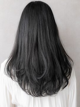 カバーヘア ブリス 志木南口駅前店(COVER HAIR bliss) シースルー前髪黒髪韓国風巻きフェミニンロング312X志木30代40代