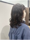 ふんわりカールミディパーマ